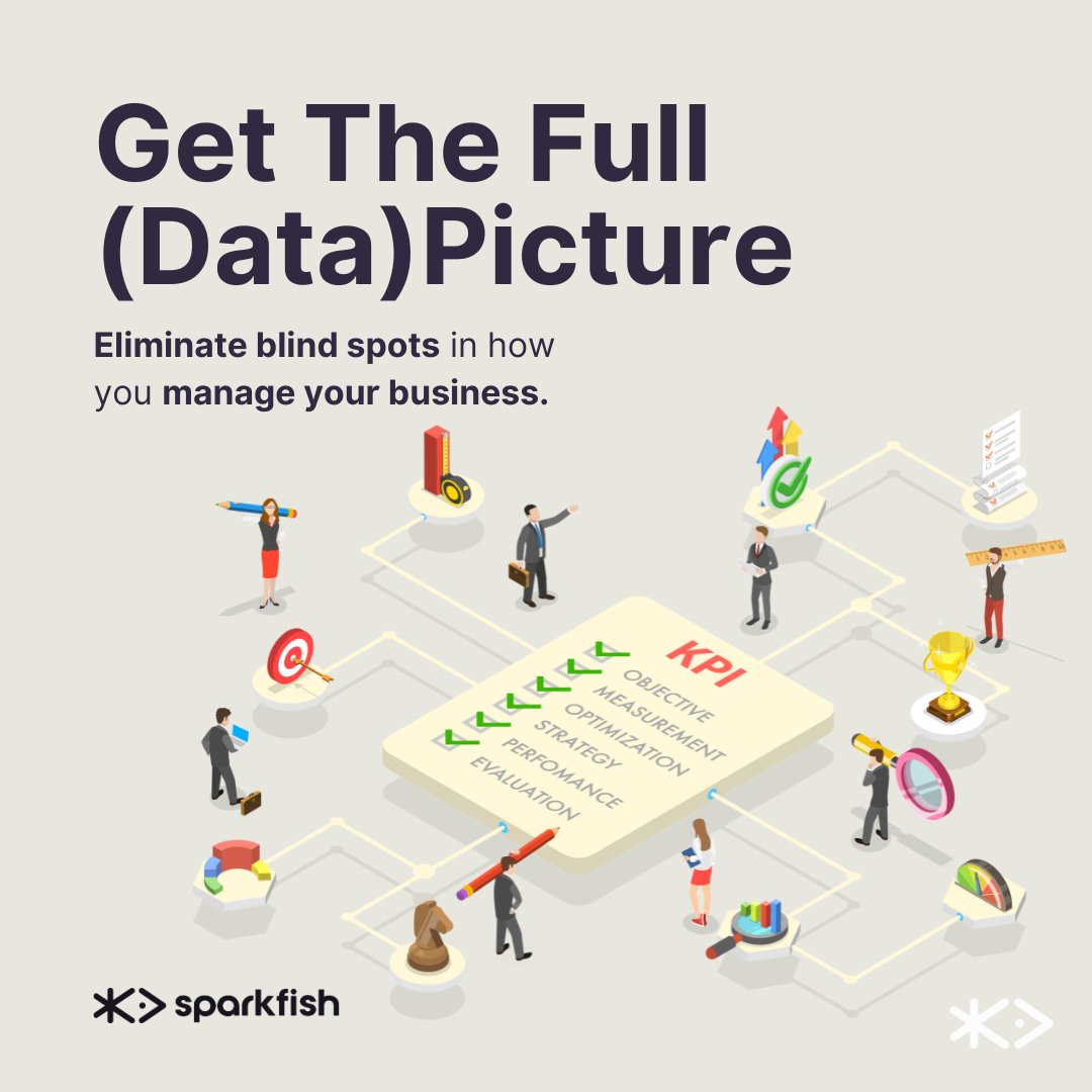 sparkfish's tweet photo. Often, the day-to-day platforms a business uses do not communicate in a way that allows for all of your business KPIs) to show up in the same place. This can cause blind spots in how you manage your business.

Talk to a data expert today: https://t.co/zJ9FibdHoW https://t.co/ZhVBgknWtu