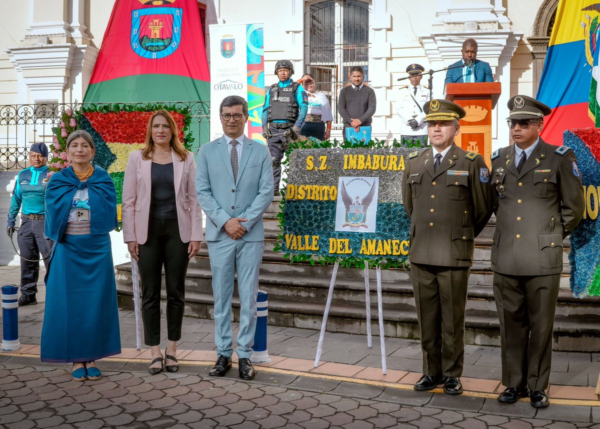 GADOtavalo's tweet photo. Durante el acto cívico se rememoró la guerra independentista en la que fue decisiva la Batalla de Ibarra y la anexión de Ecuador a la Gran Colombia, creándose la provincia de Imbabura el 25 de junio de 1824.
#200Años #BicentenarioImbabura 
@bellhermosa https://t.co/acsWDa7N59