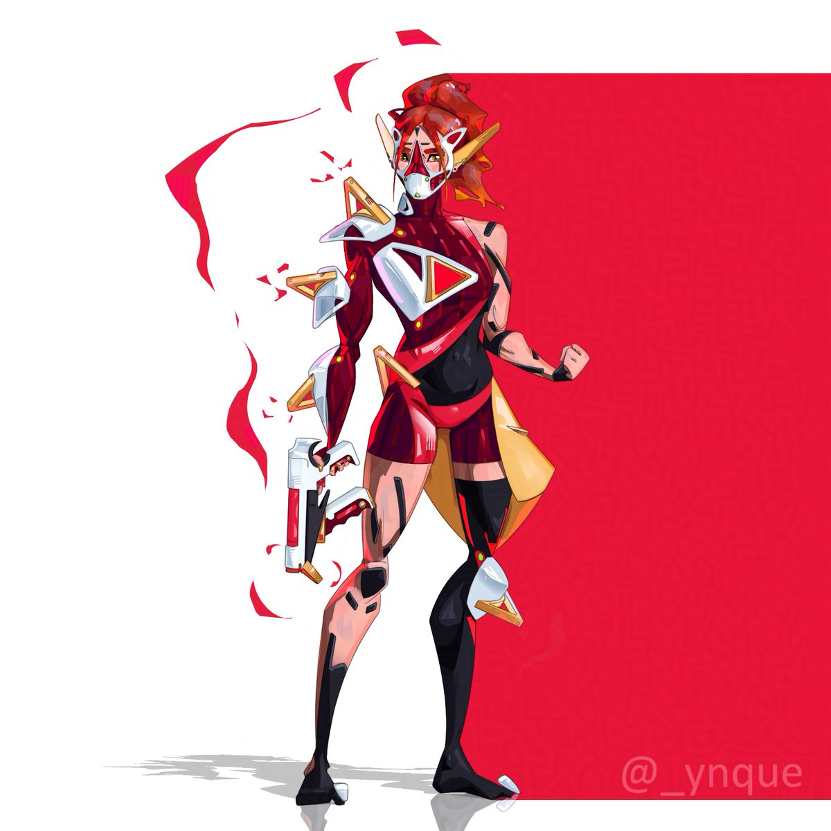 _ynque's tweet image. New character and a new faction for my Plastic world, Summa, the highly advanced paramilitary organization with unclear intentions.