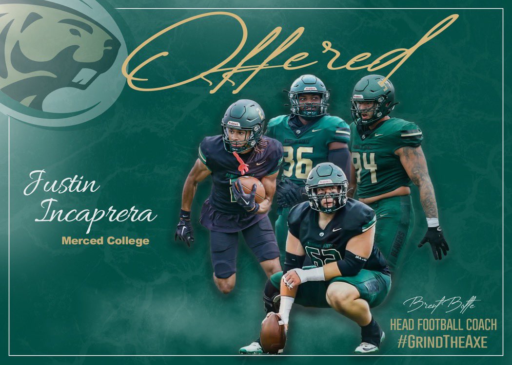 After an amazing Official Visit, all thanks to <a href="/CadeBaumgardner/">Cade</a> <a href="/CoachBolte/">Brent Bolte</a> <a href="/KH_Pike/">Karson Pike</a> and rest of the staff, I am blessed to have received a D2 offer from <a href="/BSUBeaversFB/">Bemidji State Football</a> ! #GrindTheAxe 💚🪓