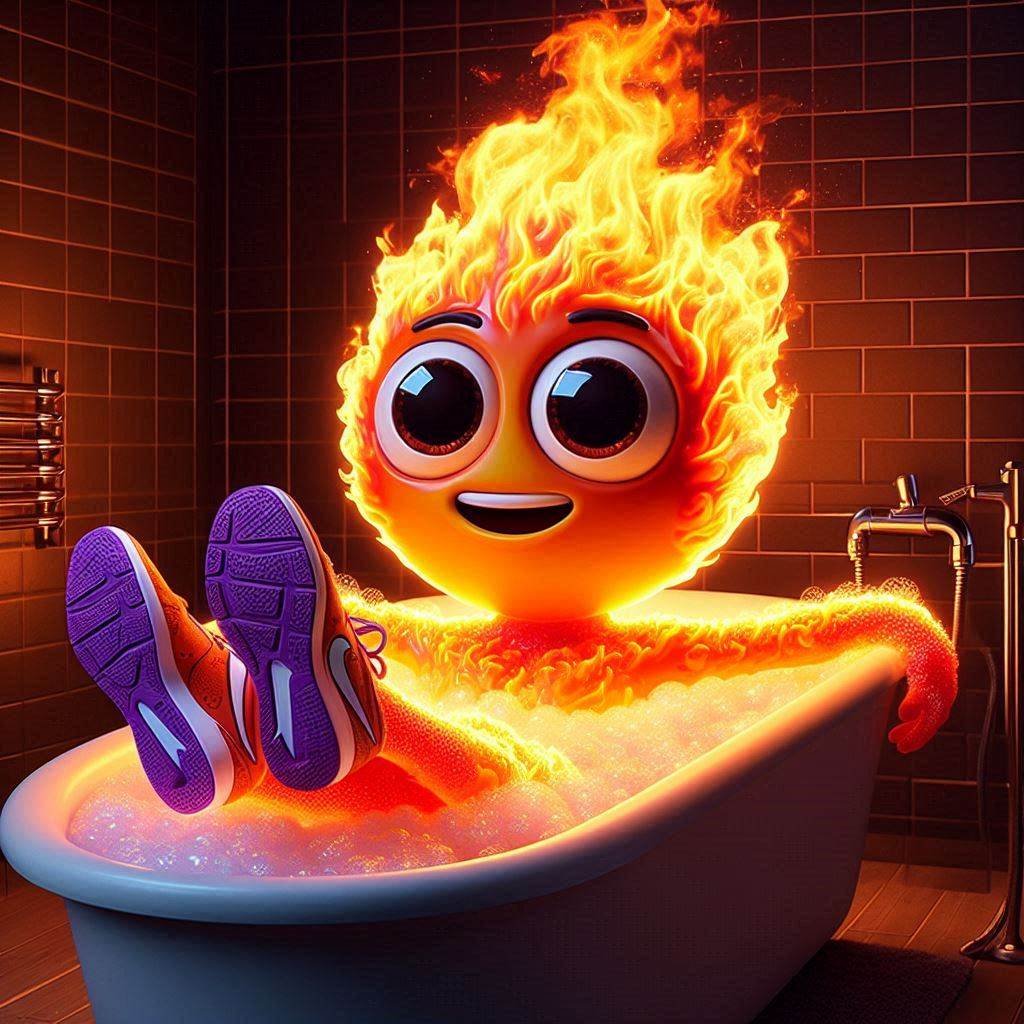 BasedBurnie's tweet photo. Woah๐คฉ, so this is what a bath feels like... #mindblown @base #BathTimeJoy #FirstTimer #basedburnie #MEMECOฤฐNS https://t.co/OIMG0u90tb