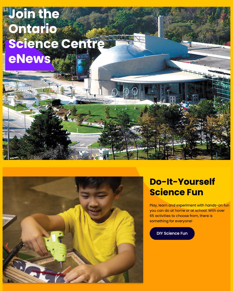 steamlabs (@steam_labs) on Twitter photo We are thinking of the employees, volunteers, and members <a href="/OntScienceCtr/">Ontario Science Centre</a> We will see you soon.
Sign up here for Ontario Science Centre ENews: ontariosciencecentre.ca/enews
And here for Ontario Science Centre DIY Science Fun from home:
ontariosciencecentre.ca/science-at-hom⦠We are thinking of the employees, volunteers, and members <a href="/OntScienceCtr/">Ontario Science Centre</a> We will see you soon.
Sign up here for Ontario Science Centre ENews: ontariosciencecentre.ca/enews
And here for Ontario Science Centre DIY Science Fun from home:
ontariosciencecentre.ca/science-at-homā¦