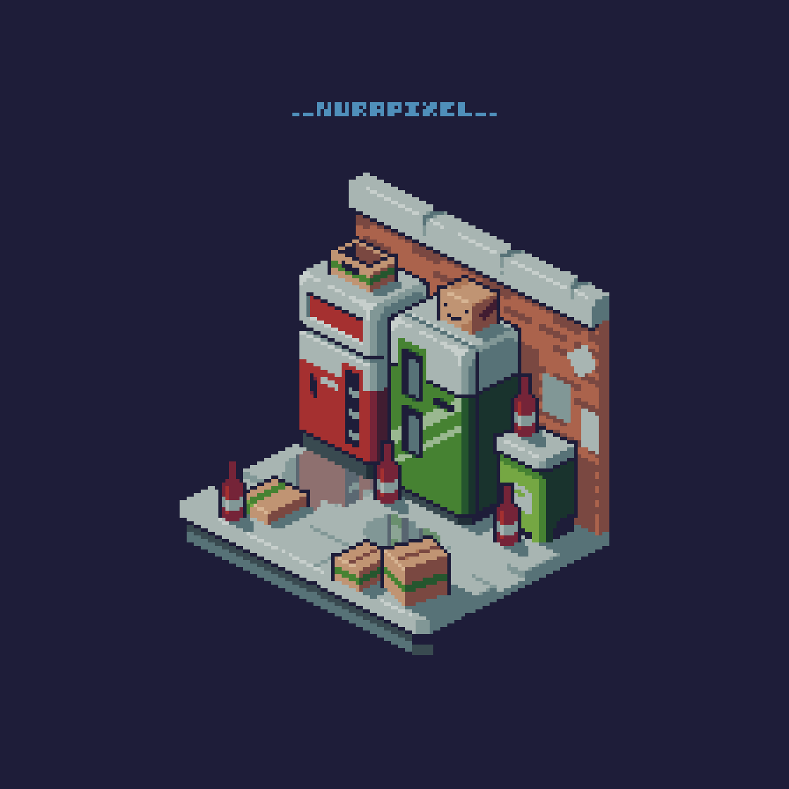NuraPixel's tweet photo. Shoving Pixel Art Vending Machine into your timeline https://t.co/aydCYGNMk9