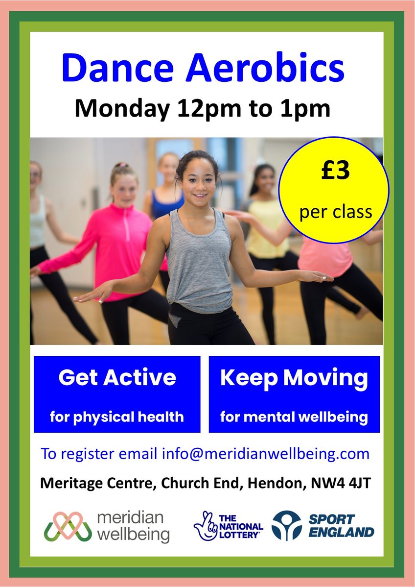 Dance Aerobics every Monday 12pm to 1pm. This is a high impact class, lots of energy and lots more fun ❤️ #physicalhealth #mentalhealth #Wellbeing