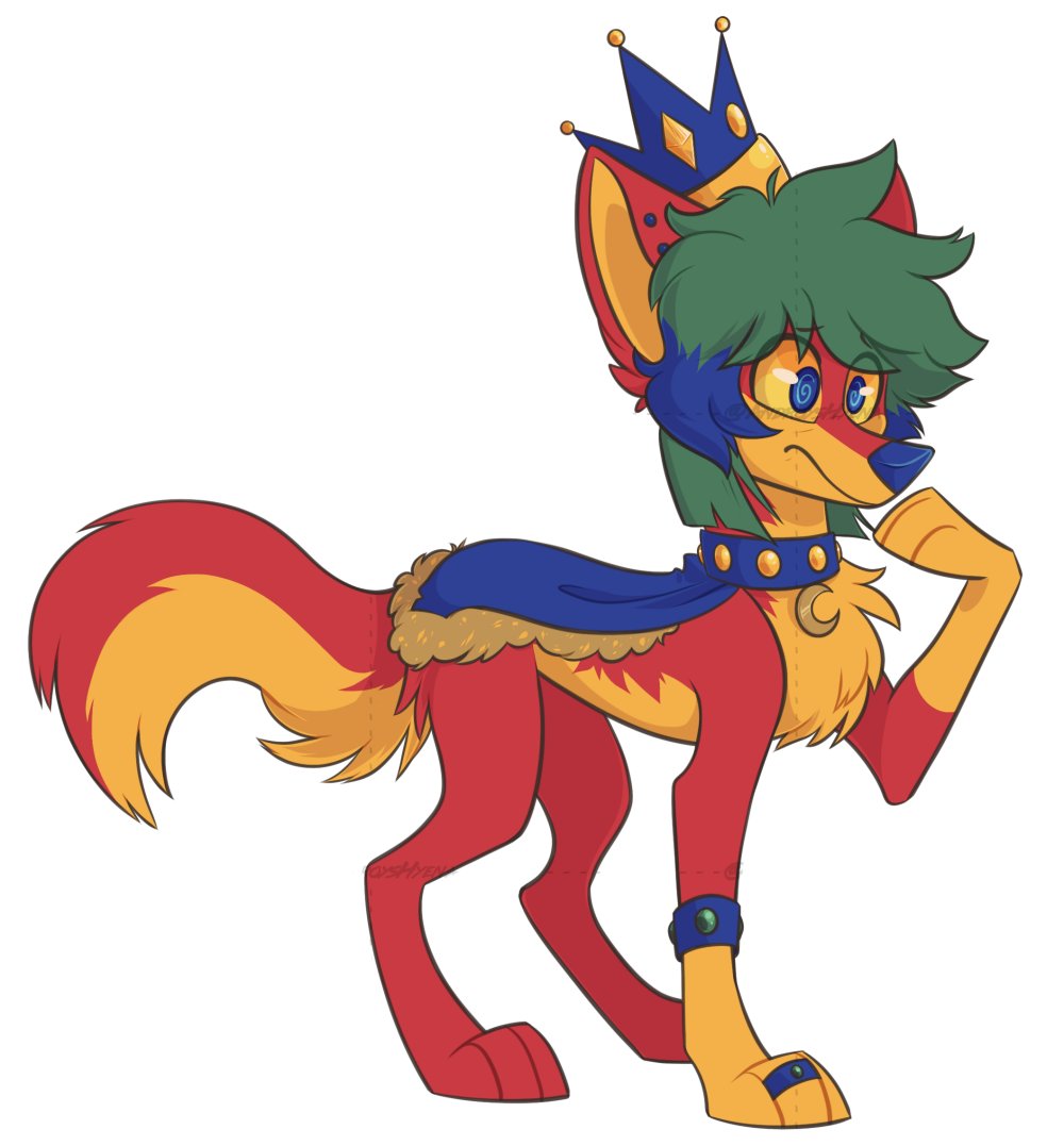 AndroysHyena's tweet photo. New character, King Upsilon :)

#furryarwork #furrydrawing https://t.co/IFfrsunDVn