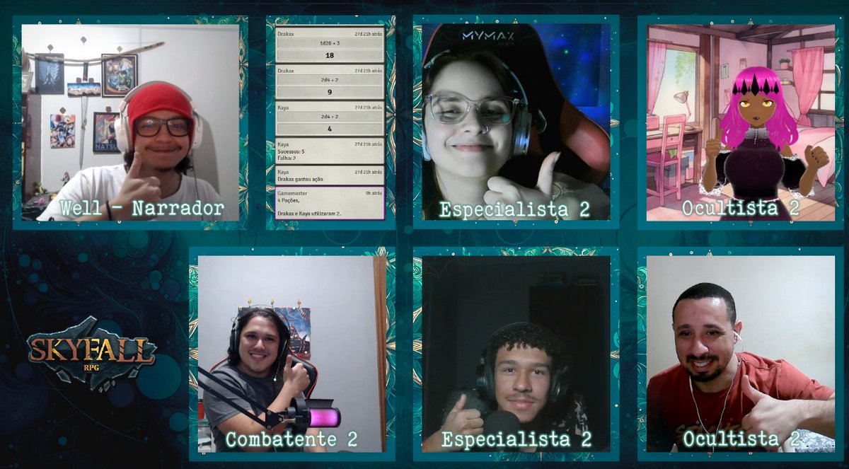 Estamos ao vivo com o episodio 6 da nossa serie Arcstar, uma campanha de #SkyfallRPG sobre uma renomada Guilda que caça profundos.

Com um elenco maravilhindo!
<a href="/Phautarquia/">Jusgador de RPG</a>
<a href="/_cacamitt/">Cams</a>
<a href="/KemurChan/">Kemur-chan | Vtuber e Mestre de RPG</a>
<a href="/arthur_c36/">Ac |-/</a>
<a href="/Detona450/">Detonador</a>

Links Abaixo