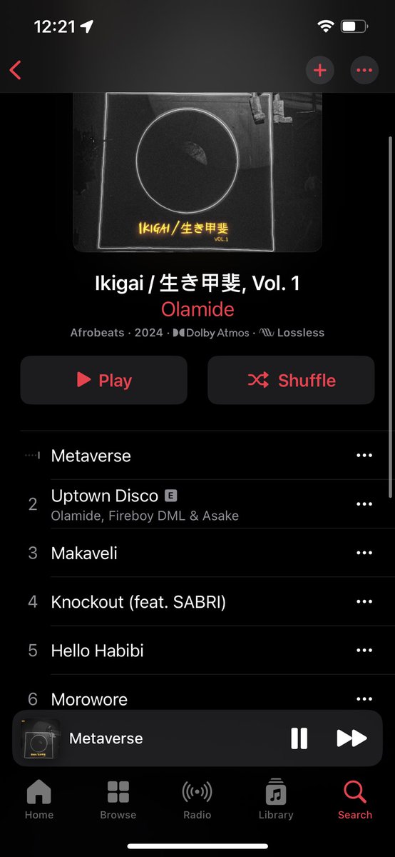 Thank you <a href="/Olamide/">Olamidé</a> #ikigai #olamide