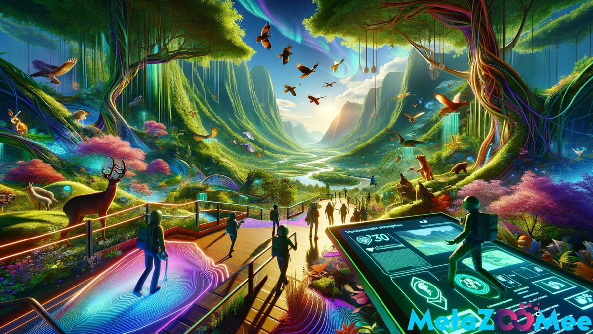 metazoomee's tweet photo. ๐๏ธ Explore the wonders of virtual nature with #MetaZooMee's eco-adventures. Trek through digital landscapes, learn about wildlife and support environmental causes. Adventure with a purpose! #MetaZooMee #MetaZooMeeEco #VirtualNature $MZM ๐ฒ https://t.co/EfmBHWzQBm