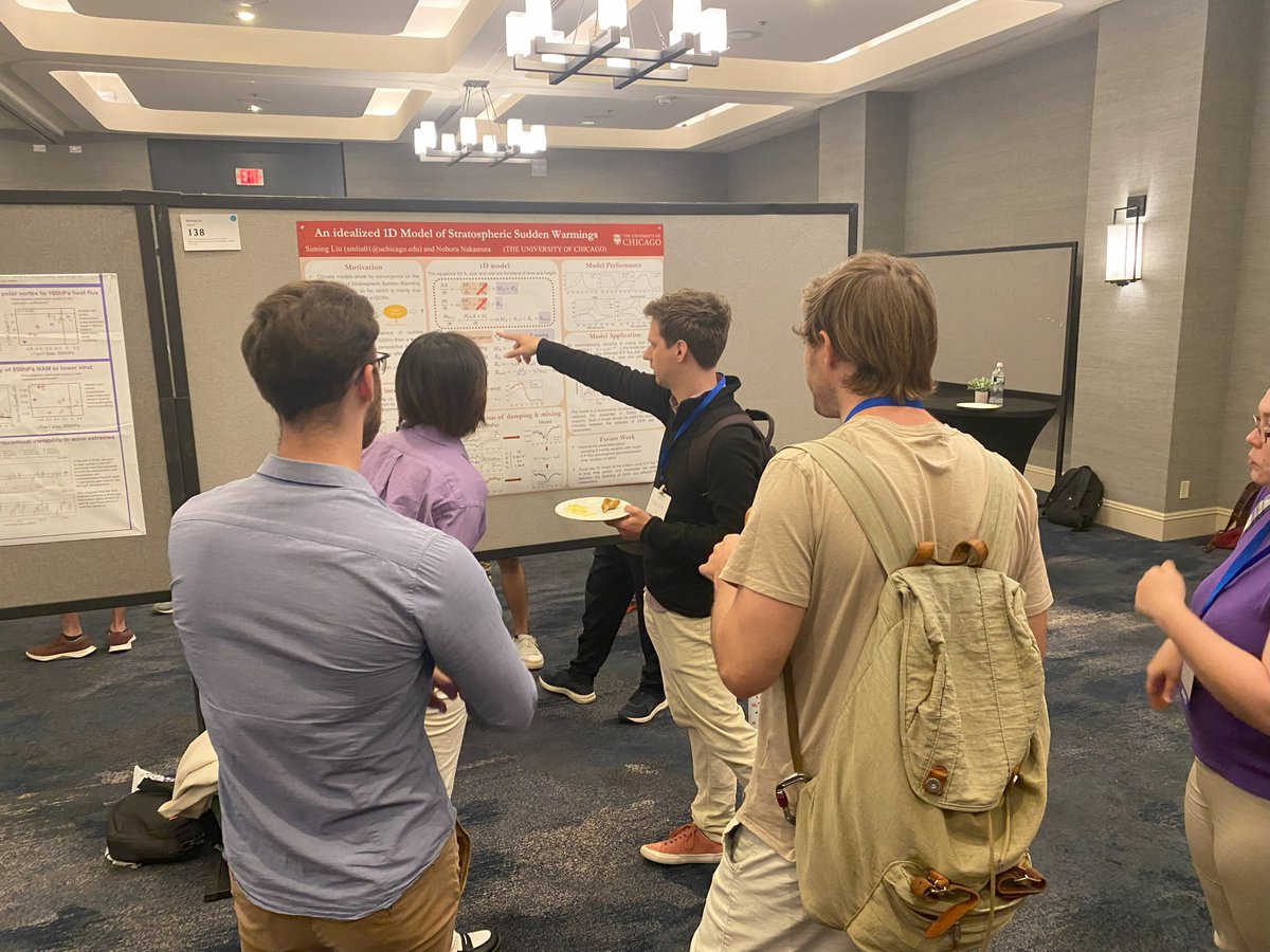 Day 3 at the #AMS24Fluid and #AMS22Middle was great! 🌟 Phenomonal sessions, thought-provoking posters, and a powerful lecture for the Bernhard Haurwitz Memorial. Exciting to see such groundbreaking work and inspiring discussions!