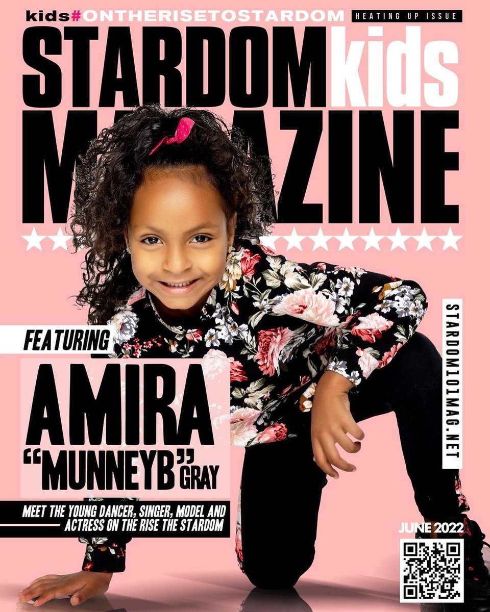 Stardom101Mag's tweet photo. StardomKids Magazine Starring Amira “Munney B” Gray from Apple Valley, California | Heating Up Kids Issue! ST⭐️RDOM #StardomKids #AmiraGray #MunneyB 📸 @munney_amira 💖
📚Read/order her issue at #LinkinBio (Meet The Young Dancer, Singer, Model and Actress On The Rise To Stardom) https://t.co/q30ZxcmLbz
