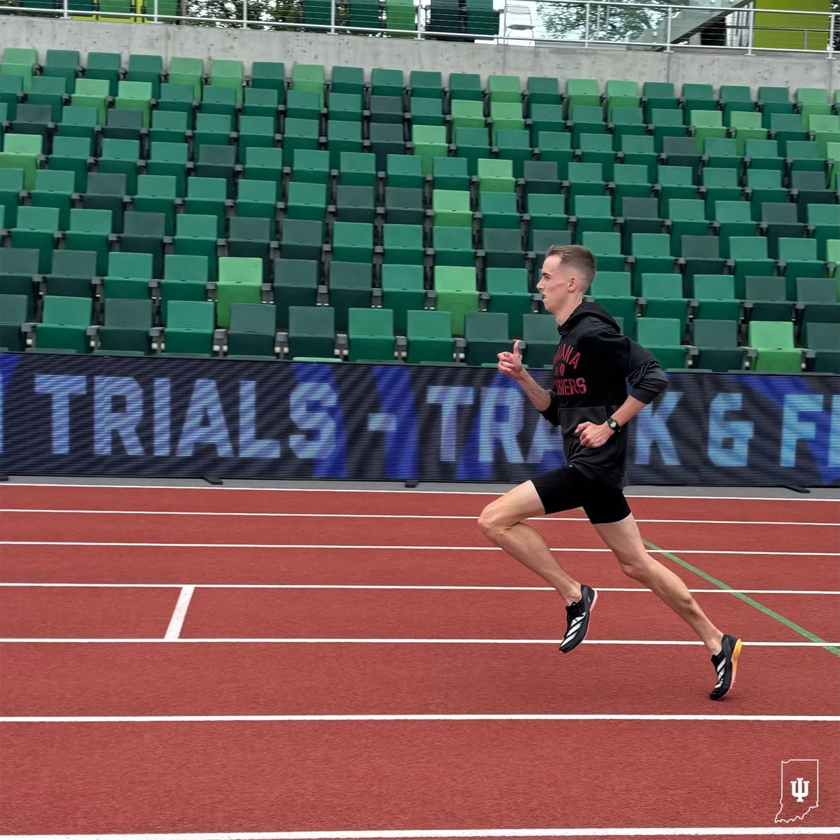 Pre-meet complete! ✔️

<a href="/Camden_Marshall/">Camden</a> will compete in the first round of the 800m in Eugene tomorrow night at 7:30pm ET! 

#IUTF x #TrackFieldTrials24