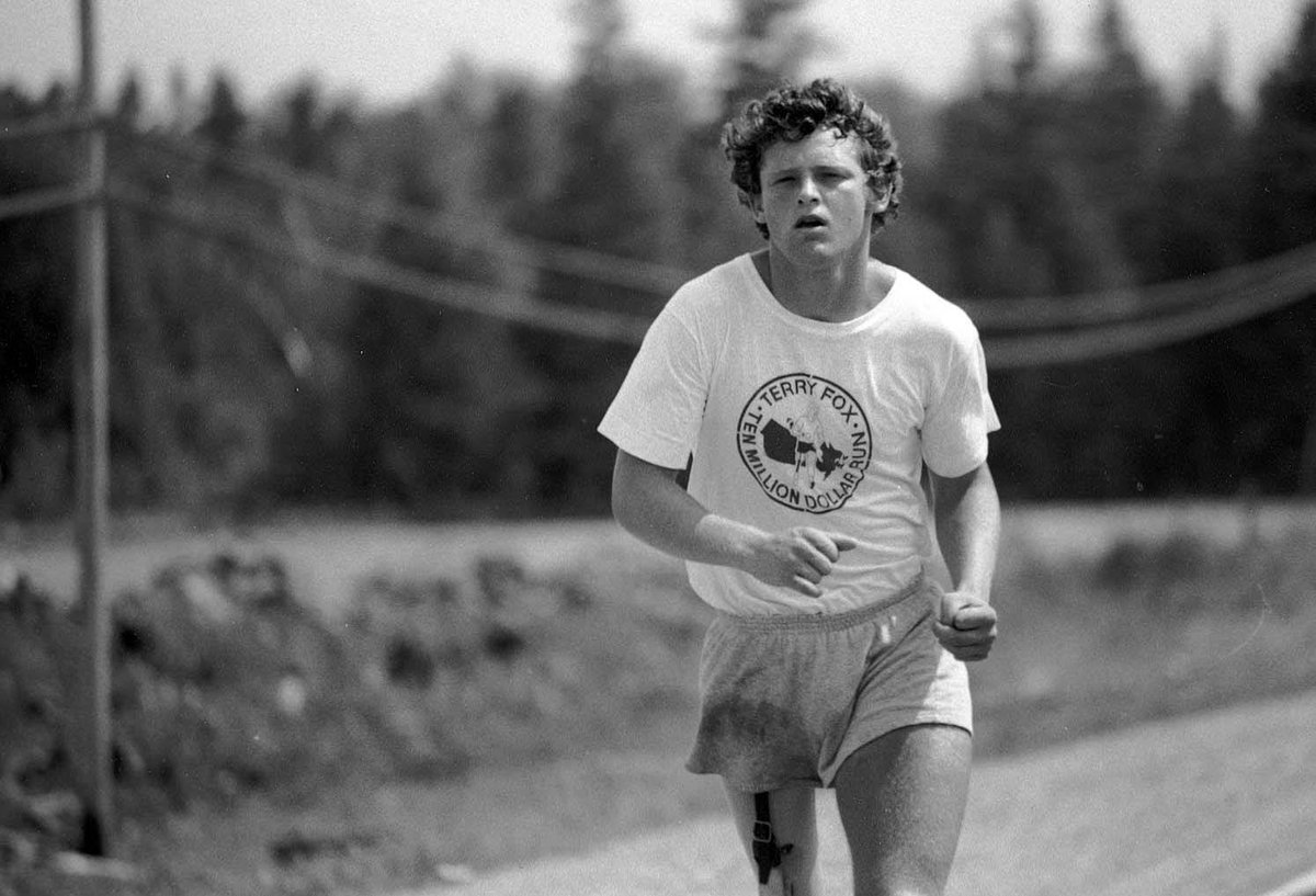 Rawkin_D's tweet photo. We're asking each Waterloo business to donate $44. That's one dollar for each year since Terry's epic run. Visit https://t.co/YqYZvH9MO8 to donate $44, and help us take the next step towards Terry's dream of a world without cancer. 2/2 https://t.co/SZElAmVfd3
