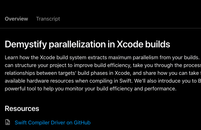 wow thanks for the video apple! but you know what would really help? open sourcing xcode