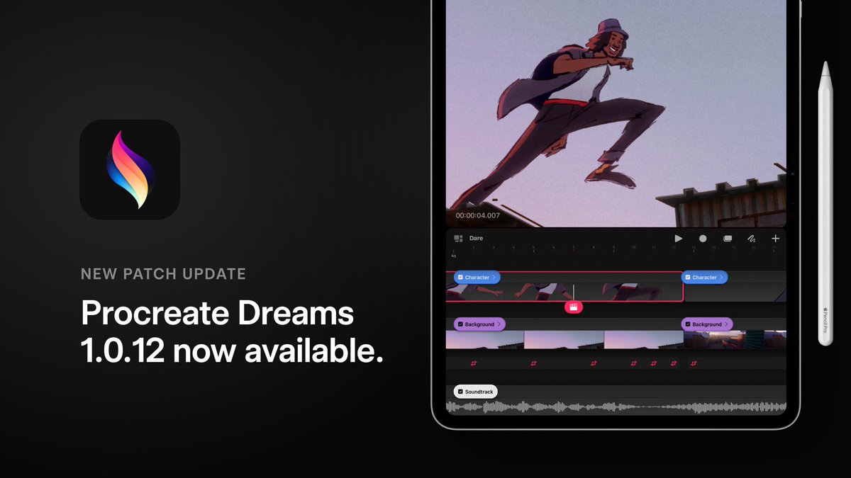 Procreate tweet media