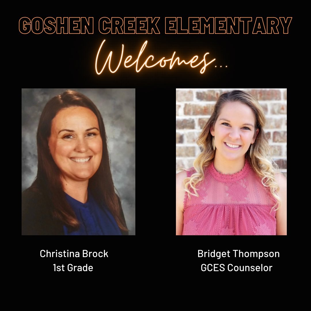 🧡🖤Let’s join in together to welcome our two new friends to the Goshen Family! 📣