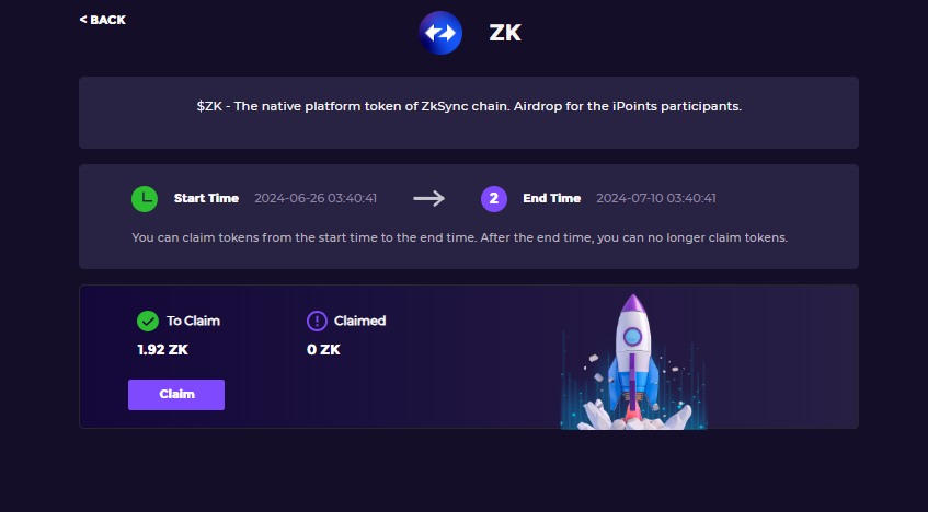 DragonCrip's tweet photo. En Izumi Finance se puede reclamar ZK token.
👉https://t.co/AnPz8CTmha
Si obtuviste puntos llamados ipoint
► El 50% del total $ZK a los #iPoints
► El 10% del total $ZK a primeros aportadores de liquidez durante la campaña Pool Party.
► El 20% se asigna a los titulares de $iZi como utilidad adicional.
► El 20% se asigna a los titulares de $veiZi como utilidad adicional
En mi caso toco nada, apenas 1.92 Zk
¿A vos cuanto te tocaron?