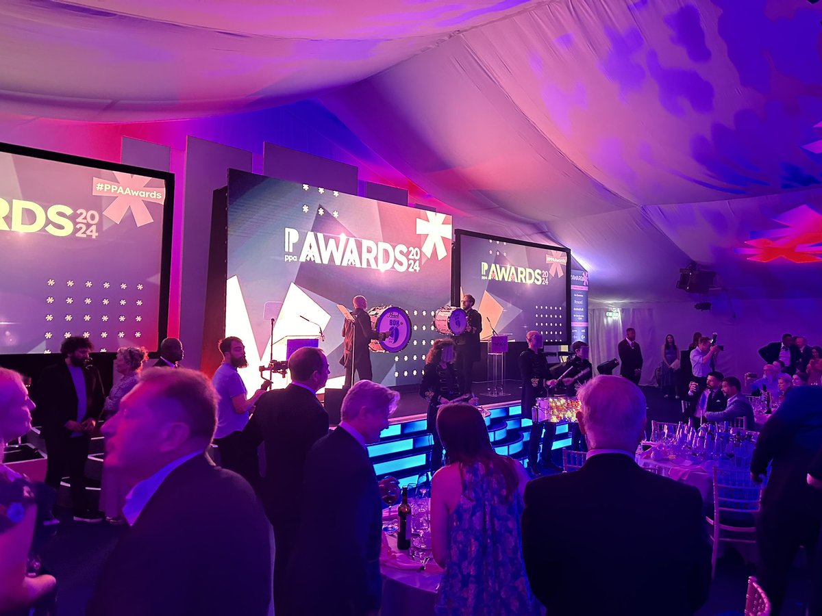 Great to join friends and colleagues from across the magazine and specialist media world this evening at the <a href="/PPA_Live/">PPA</a> Awards - as ever an outstanding showcase of talent and innovation across the sector #PPAAwards