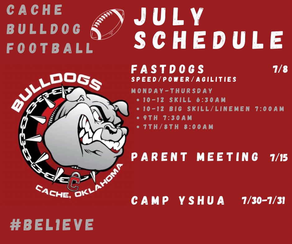 July Schedule📆

#BEL1EVE