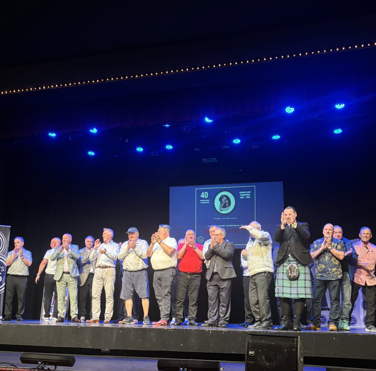 The 40th celebration of the Dundee Rockets team from the 1980’s was amazing.🏆 

Not only a night of great story telling but an example of how a sports team in Dundee can steal the hearts of supporters forever. ❤️

Well done to all involved.👌🏻

#DundeeRockets #IceHockey