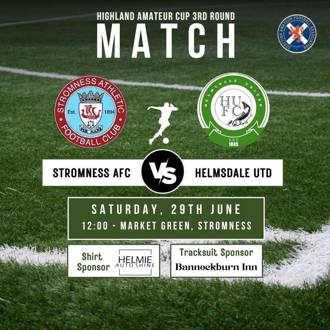 Highland Amateur Cup Last 16 🔥

It’s time to get the shirt and ties out once again as we head over to Orkney for the 2nd time this month. We have a 65 strong army of helmies making the trip over on 2 busses to support the team 👏🏻👏🏻
Come on the lads 💚