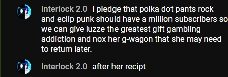 InterlockYT's tweet photo. #EPChitChat @EclipPunk Official Anthem for eclip punk
for Luzze's polka dot pants https://t.co/QsYb3Y4iwu