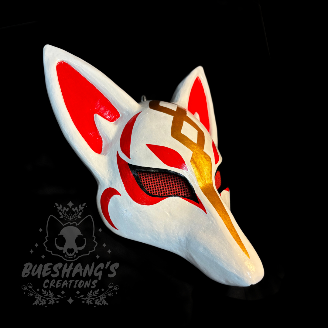bueshang's tweet photo. I’ll be restocking the store this Saturday 9am AEST with all my leftovers stock from Supanova. This fox mask will be available in my Shopify store plus all my normal bone masks.
#foxmask #kitsunemask #fortnitemask #Driftmask https://t.co/9jDzZok9h5