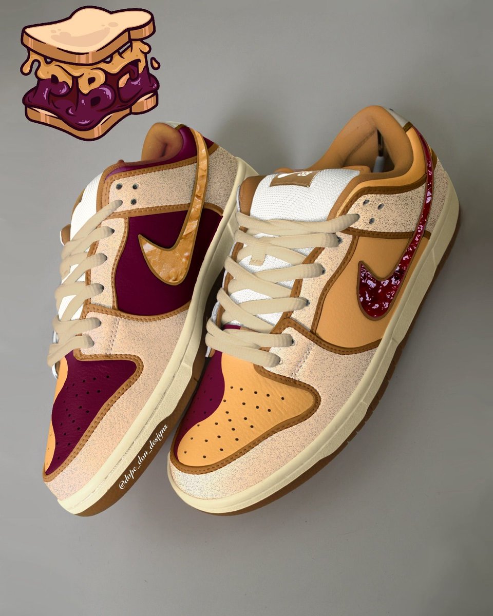 Nike SB Dunk Low "PB&amp;J" concepts 😋🥜🍇🥪
