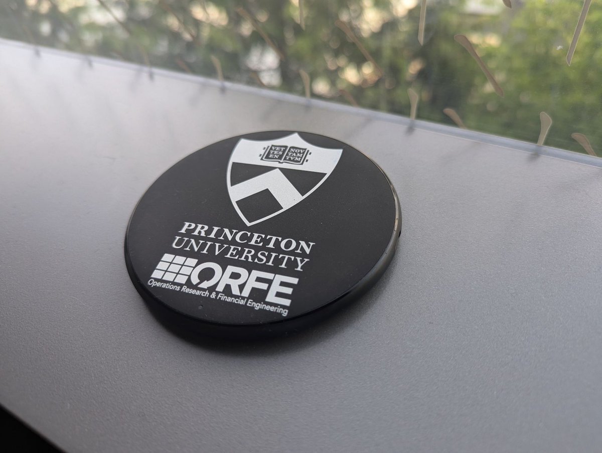 b_stellato's tweet photo. Attending the Princeton Workshop on Optimization, Learning, and Control? We've got a special treat for you! 📱⚡
Registered attendees will receive a sleek wireless phone charger as SWAG.
See you on all tomorrow! https://t.co/4AdTUFDCyz #OLC24 https://t.co/Uiry18pxbR