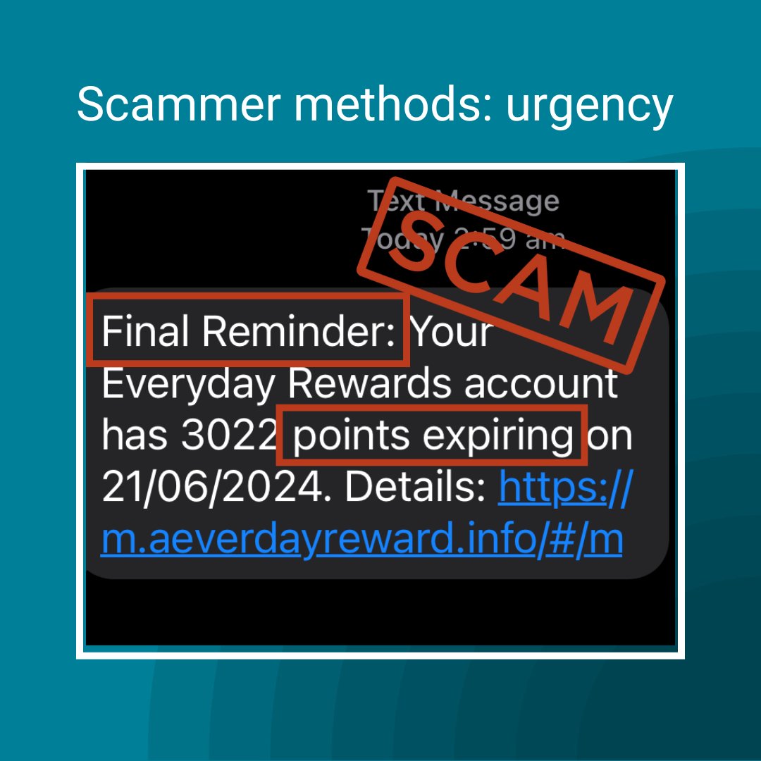 nascgovau's tweet photo. Here’s an example of how scammers create a sense of urgency to get you to act without checking the message is real. 

Don’t tap links in text messages. Contact the organisation using details you find on their official website or through their app. https://t.co/ZlY8C0vGbs https://t.co/wdWECdCpyt