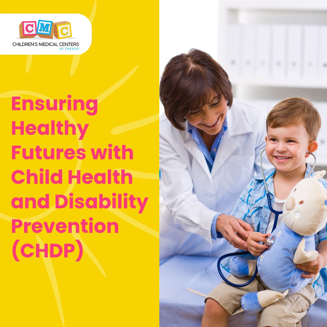 CMCFresno's tweet photo. Our CHDP Program supports children from low-income families in CA:

🔍 Preventive Care
🤝 Care Coordination
⚕️ Early Detection
👩‍⚕️ Routine Health Exams
🌟 Empowering Futures

Questions? Call (559) 455-1500 or visit https://t.co/1pugAXixnH. 

#CHDP #ChildHealth #PreventiveCare https://t.co/E3FrzqojMP