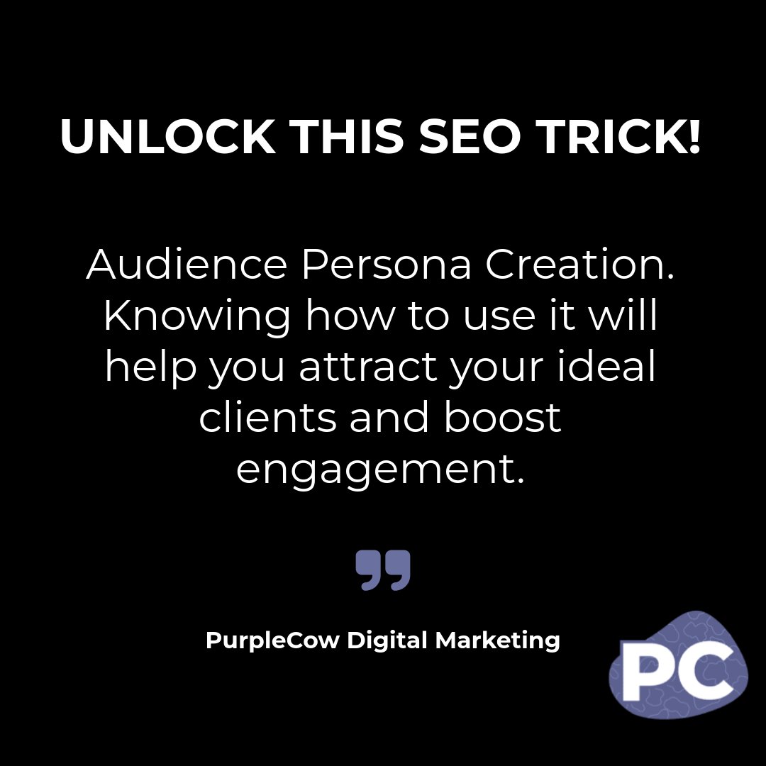 aussiepurplecow's tweet photo. Ever wonder why some content sticks like glue to your brain? 🧠 It's all about hitting the right notes with your audience! Here's a step-by-step guide on how to create personas: 1. Dive deep into customer data 📊 2. Identify common characteristics 🧐 3. Craft detailed audience https://t.co/Hj6YS0lnOf