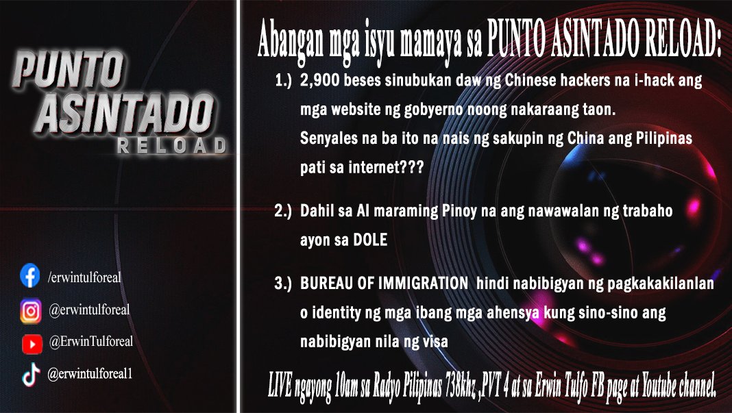 Erwin Tulfo (@erwintulforeal) on Twitter photo 