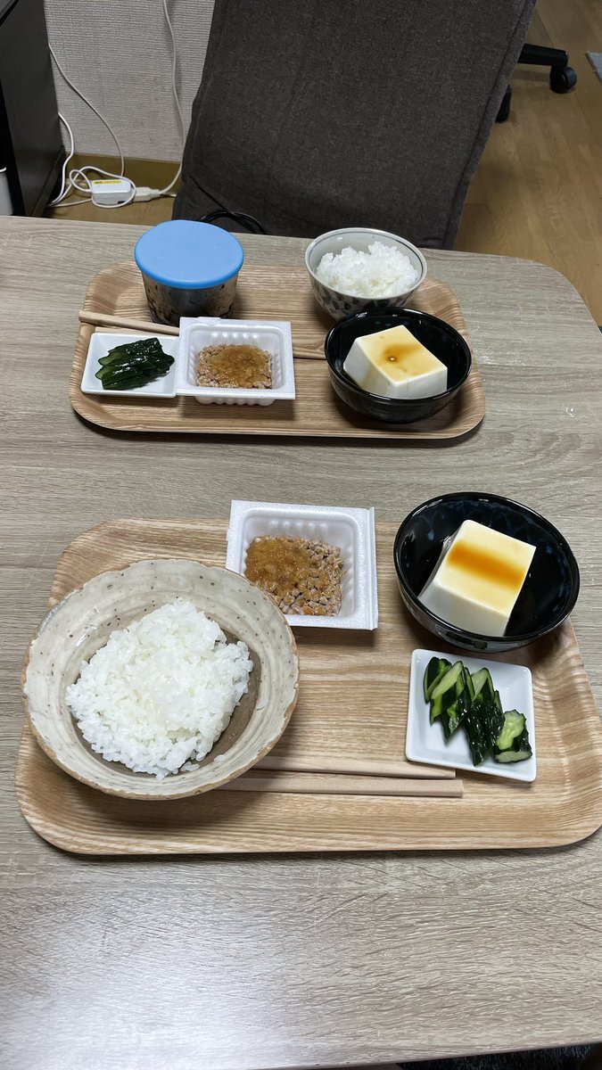 zitti1956's tweet photo. 今日は質素な朝メシでしたよ😅ダイコンおろし納豆・冷奴・自家製キュウリの漬物🥒じっち＆ばっぱですからね😅　　＃朝ごはん　＃モーニング定食 https://t.co/COF3g46y8i
