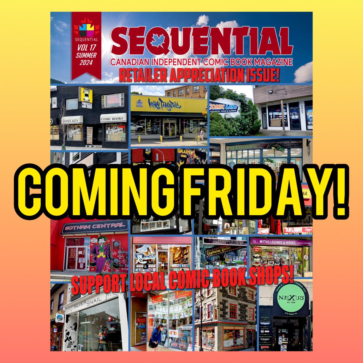 seqmagazine's tweet image. Our next issue is finally dropping this Friday! We show our appreciation to local comic shops by sharing their stories. Plus usual comics interviews #indiecomics #comicsmagazine
