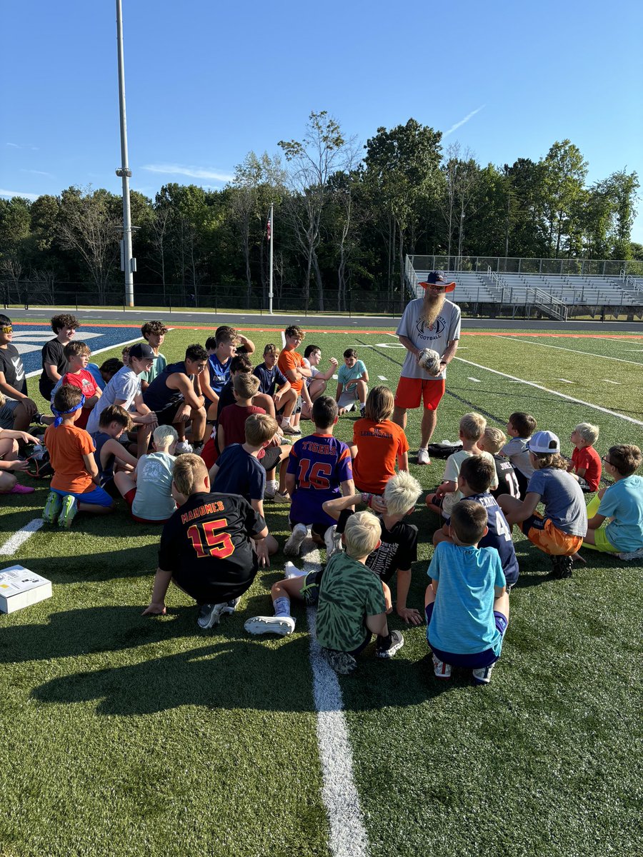 EastForsythFB's tweet photo. Thank you to everyone that came out for our inaugural Bronco Football Camp! It was a huge success and a great look into the future. #theEASTTway https://t.co/pAoArYpI7R