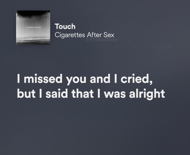 thesadbaby's tweet photo. cigarettes after sex. https://t.co/7Ap7C0JS2S