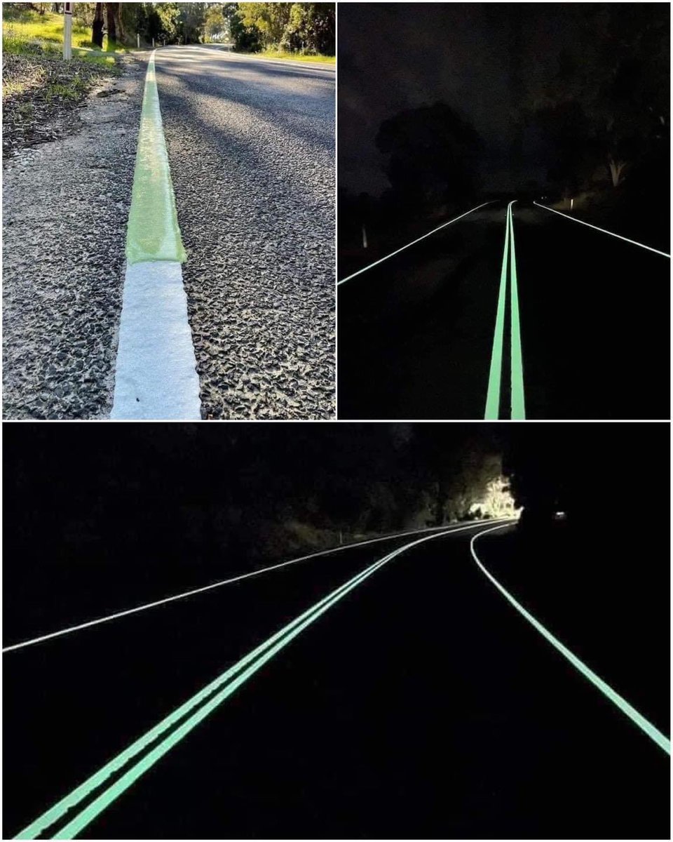 JafterOrein's tweet photo. fluorescent lines on road floors for better visibility at night 👏💡

#fluorescent_dyes #scale_up_chemistry #translational_science https://t.co/uyEBYL0B3Q