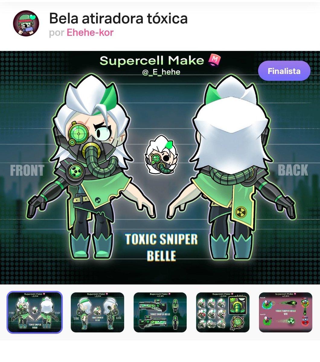 BrawlersComo's tweet photo. Deixa eu ver se entendi, pagaram duas skins do make com msm tema misturaram e refizeram outra skin? https://t.co/UYxc5lifat