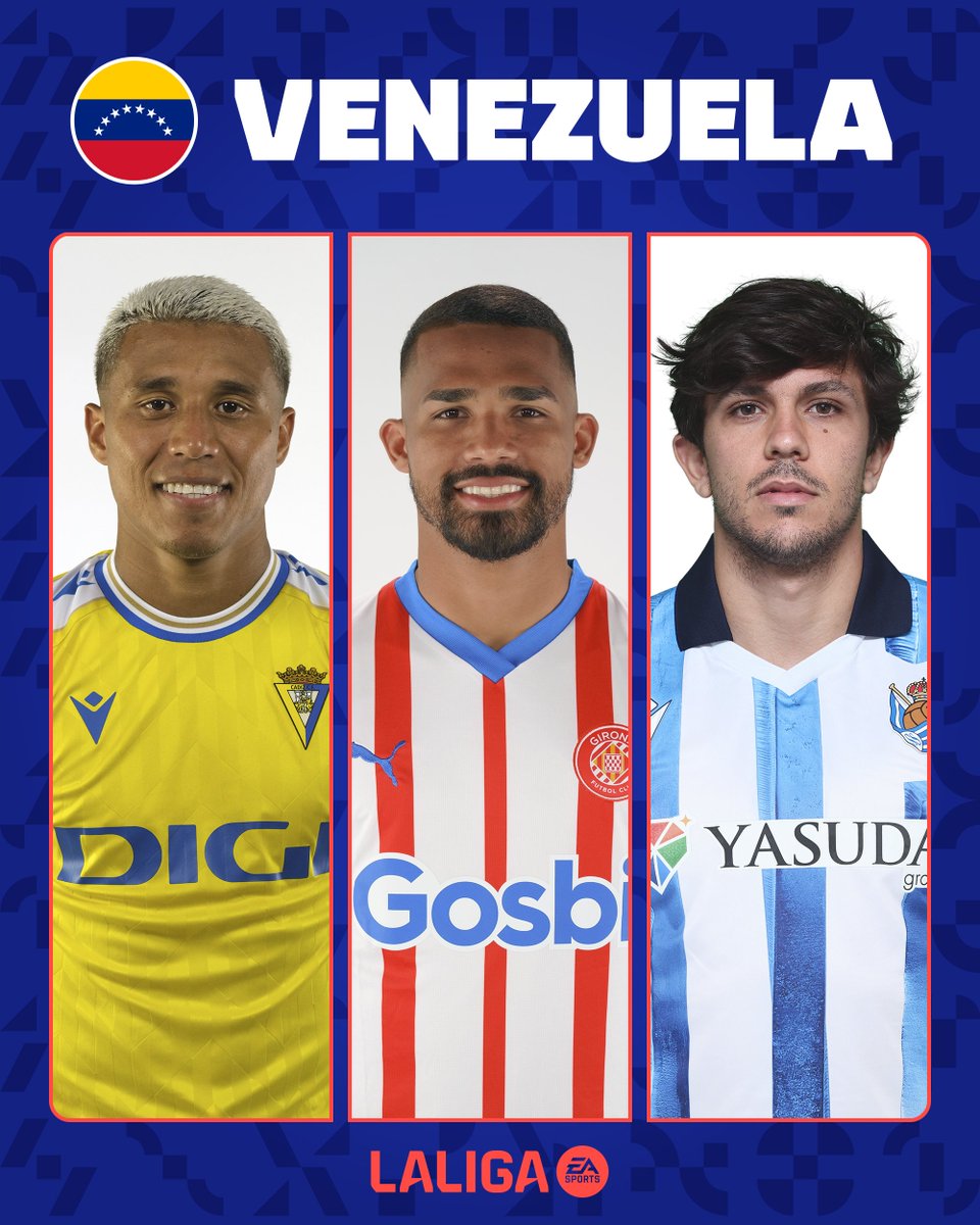 🇻🇪 Darwin Machís 
🇻🇪 <a href="/YangelHerrera8/">Yangel Herrera</a>
🇻🇪 Jon Aramburu 

#CopaAmérica