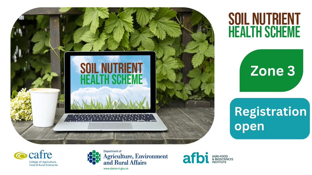 🟢 Registrations are open for Zone 3 #farmers covering North Co Tyrone and Co Derry/Londonderry (west of Bann). ✅Early registration recommended.  Have a query? the SNHS admin team are available to assist. bit.ly/4cduTtO
📱 028 90 255 212 📩 SNHS@afbini.gov.uk
#SNHS_NI