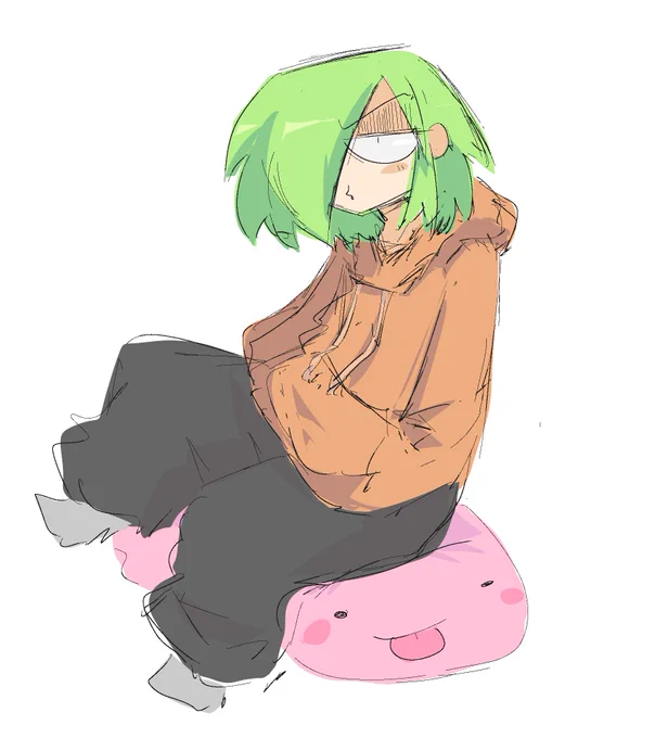 the green  