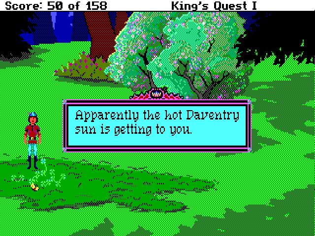 ☀️

🤨

King's Quest I - Quest for the Crown - Remake (1990)

<a href="/mrkenallen/">Ken Allen (he/him)</a> #Daventry #Sun #KingsQuest #SierraOnLine #SierraGames #Sierra #AdventureGame #PointAndClick #RetroGaming #RetroGames #RetroGamer #Nerd #Geek #PcGaming #PcGames #DOSGaming #Gaming #VideoGames #Games #90s