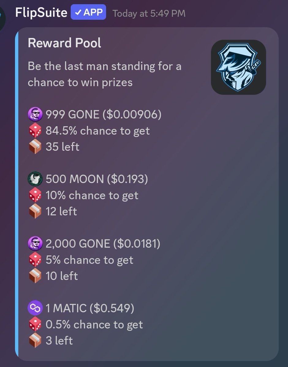 <a href="/flipguardxyz/">Flipguard</a> Battleground is an amazing automated battle feature for communities

Set your rewards &amp; durations 

Right now the Jellies Battle is set to auto launch every 16 entries !!!

LFG !!!!
Thanks <a href="/flipguardxyz/">Flipguard</a>  for making awesome stuff 👏 🙌