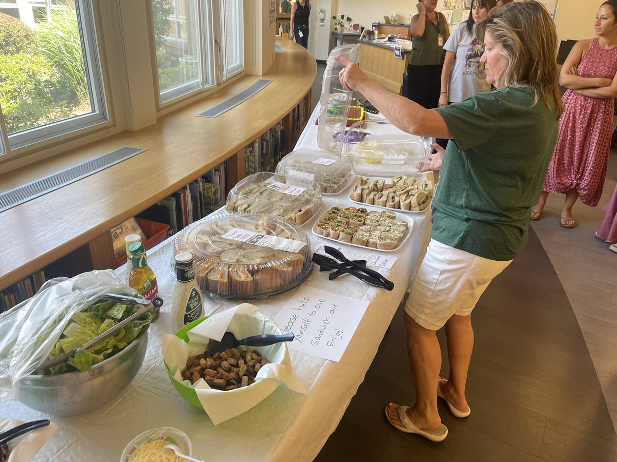 postroadschool's tweet photo. Our Sunshine Committee spoiled us with lots of cheer and joy all year long. Thank you for the lovely end of year luncheon. You always make us feel so special!
โ๏ธ๐โ๏ธ๐ #postroadrocks #wpproud @DrJosephRicca https://t.co/UYjyFDgRt7