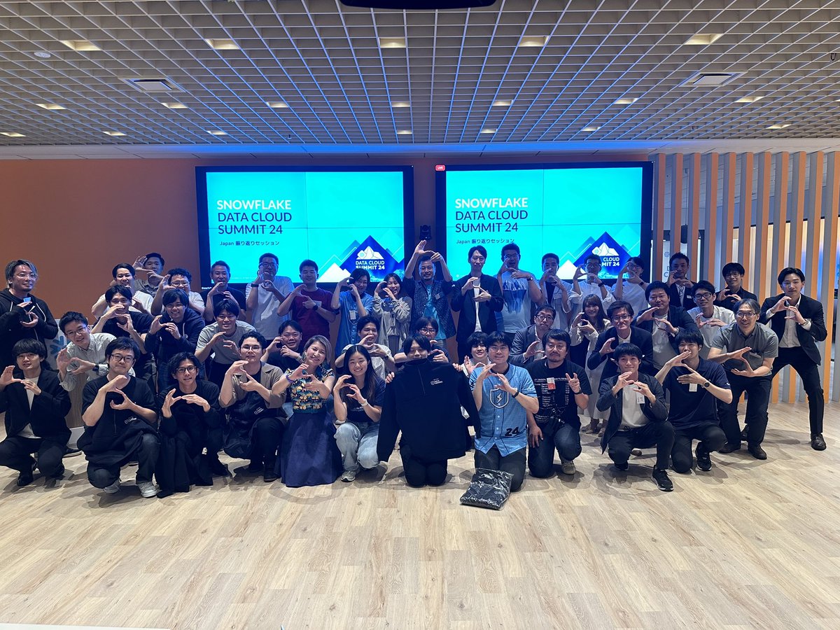 SnowflakeDB_jp's tweet image. 昨日は #DataCloudSummit 振り返り会に参加してくれてありがとう〜 

サミットで発表された内容を少しでも復習できたかな〜？

来年はみんなで一緒にサミットに行こう〜 #SnowVillage