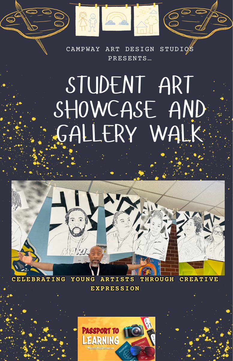 BSLewis91's tweet photo. #CampWay has TALENT OKAY!!!!!!
Major shout out to our SEL champion @LatCrosbie for sharing the vision with our art teacher, and taking his vision to stage and fruition!!!! Talk about a dream team! #ChooseYourDestination @AldineES_Summer https://t.co/TNFau2DnR5