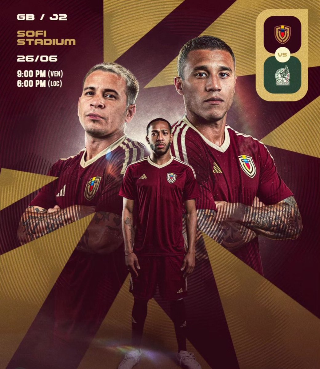 Estamos con ustedes Vinotinto en este México vs Venezuela en la Copa América.
