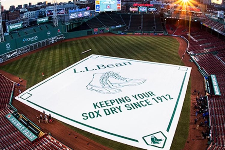 Writers sometimes get asked if there's a book or a movie that they wish they wrote and for me it's this. I wish I wrote the rain tarp at Fenway.