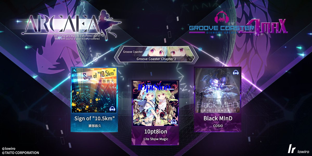 Arcaea TGSチラシ 2枚 Arcaea TGSチラシ 2枚 TOKYO GAME SHOW 2019 ガストタイトル関連
