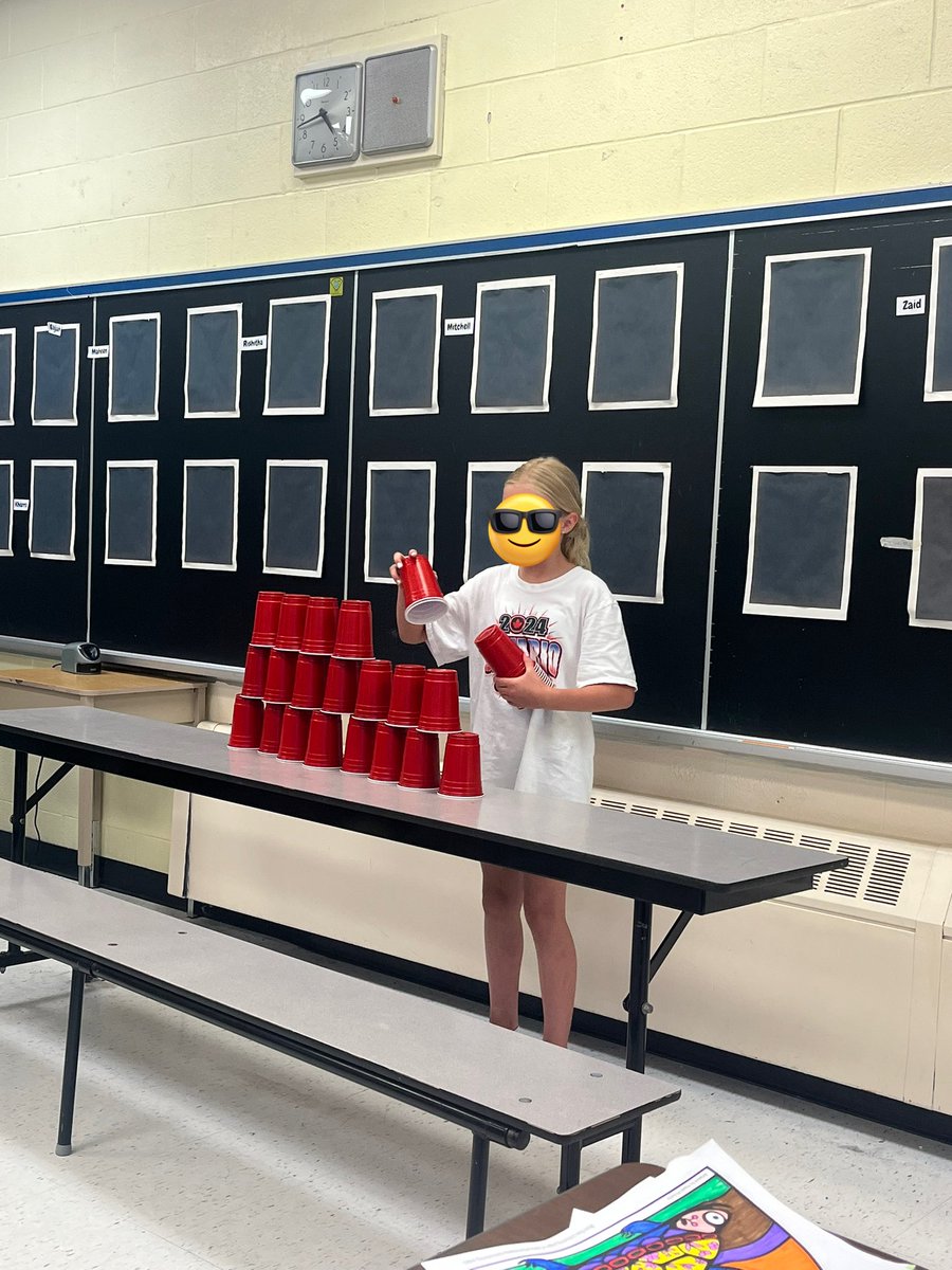 Second day of our classroom olympics with a few minute to win it games!